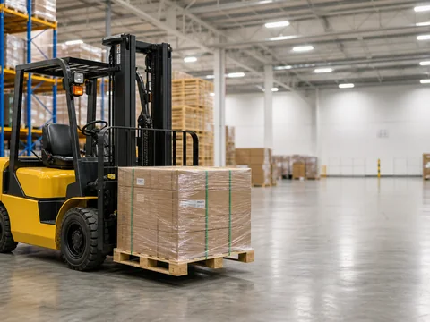 CASDE forklift in warehouse logistics operations