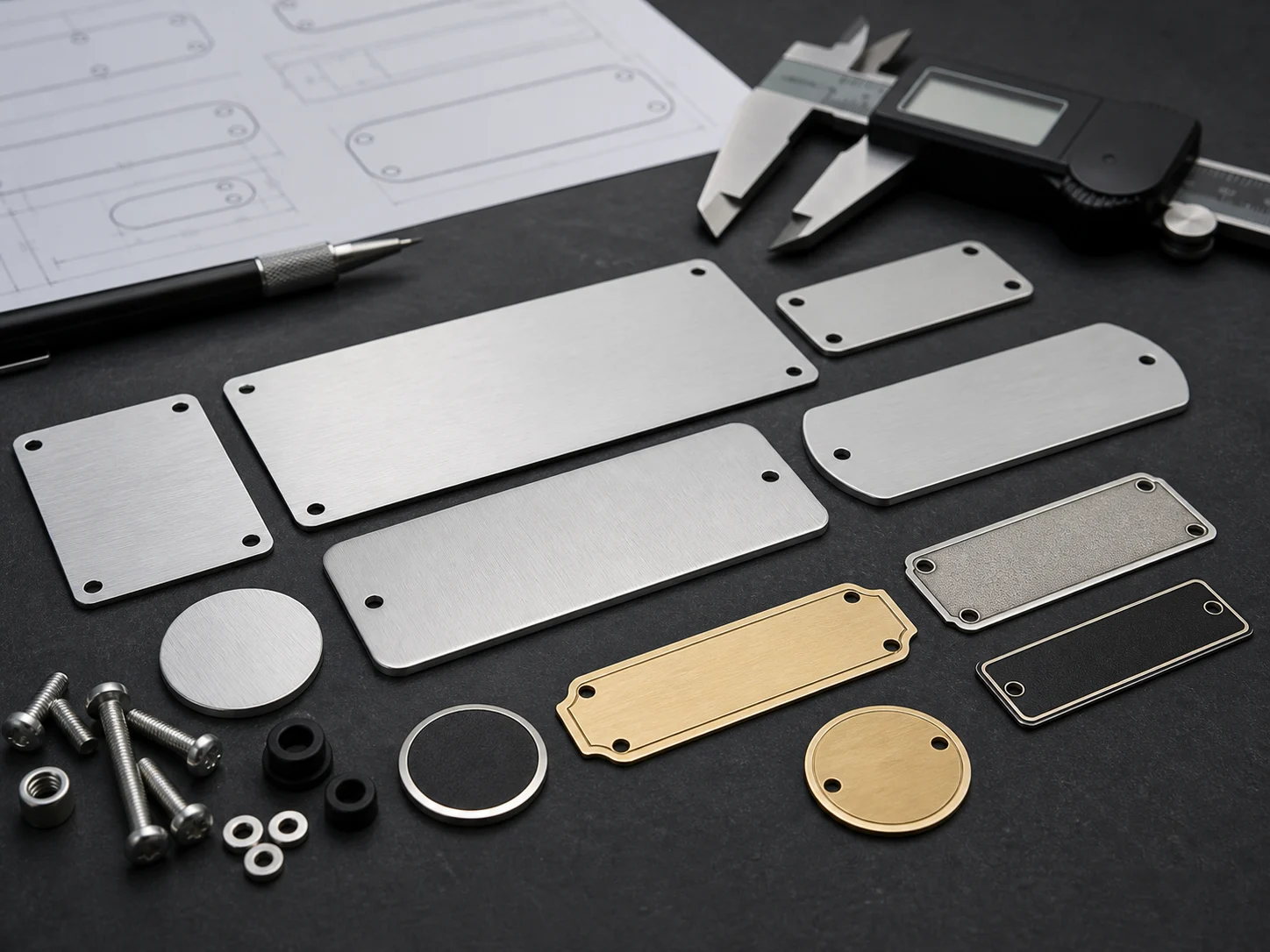Custom machinery nameplates and engraved identification plates