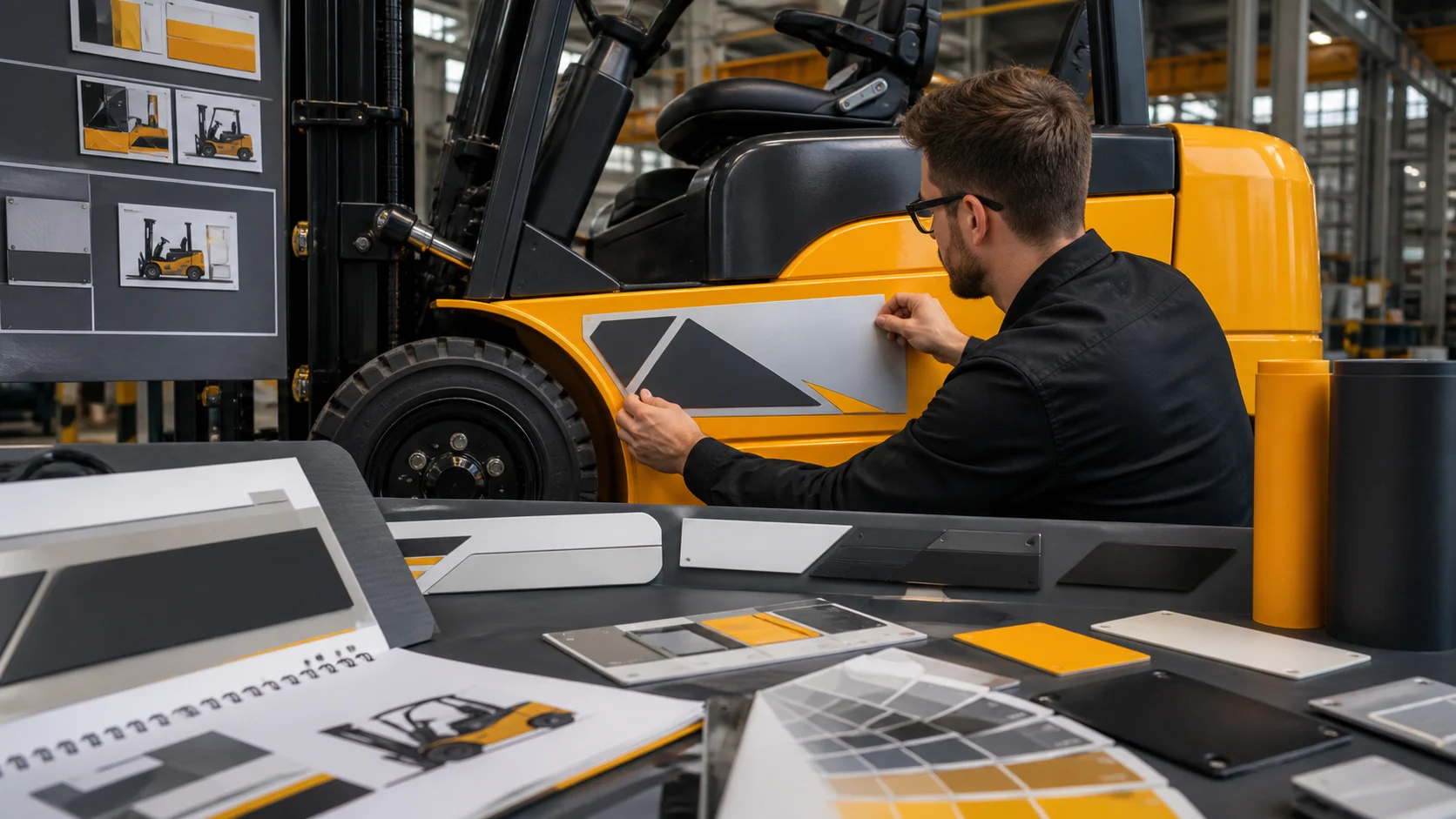 Forklift configuration and branding confirmation