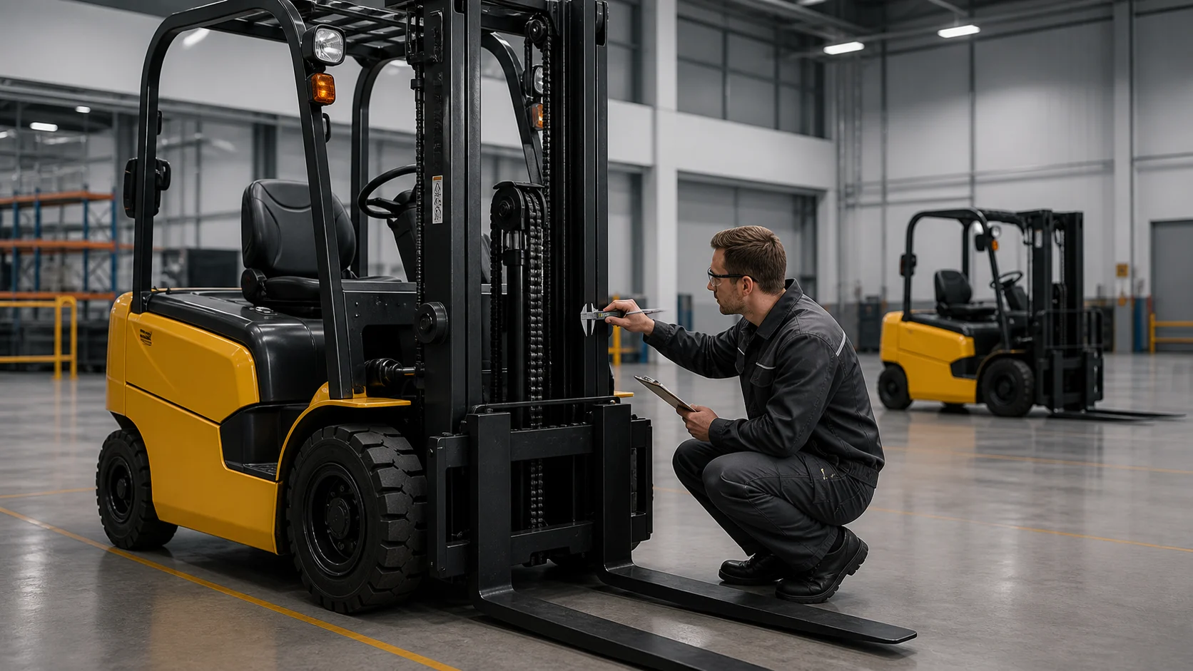 Forklift inspection and approval