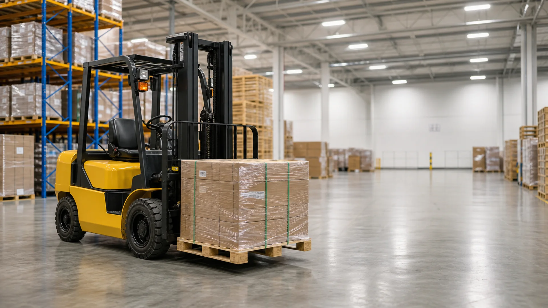CASDE forklift for warehouse material handling