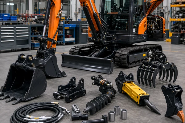Mini excavator working systems