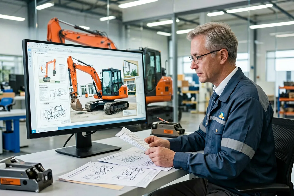 Engineer completing a technical warranty review