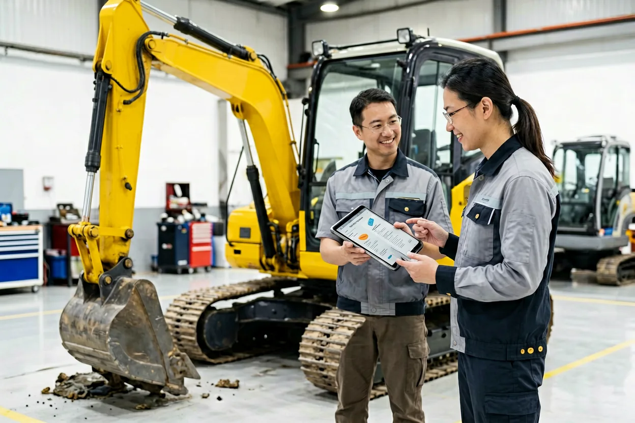 Service coordinator completing customer follow-up